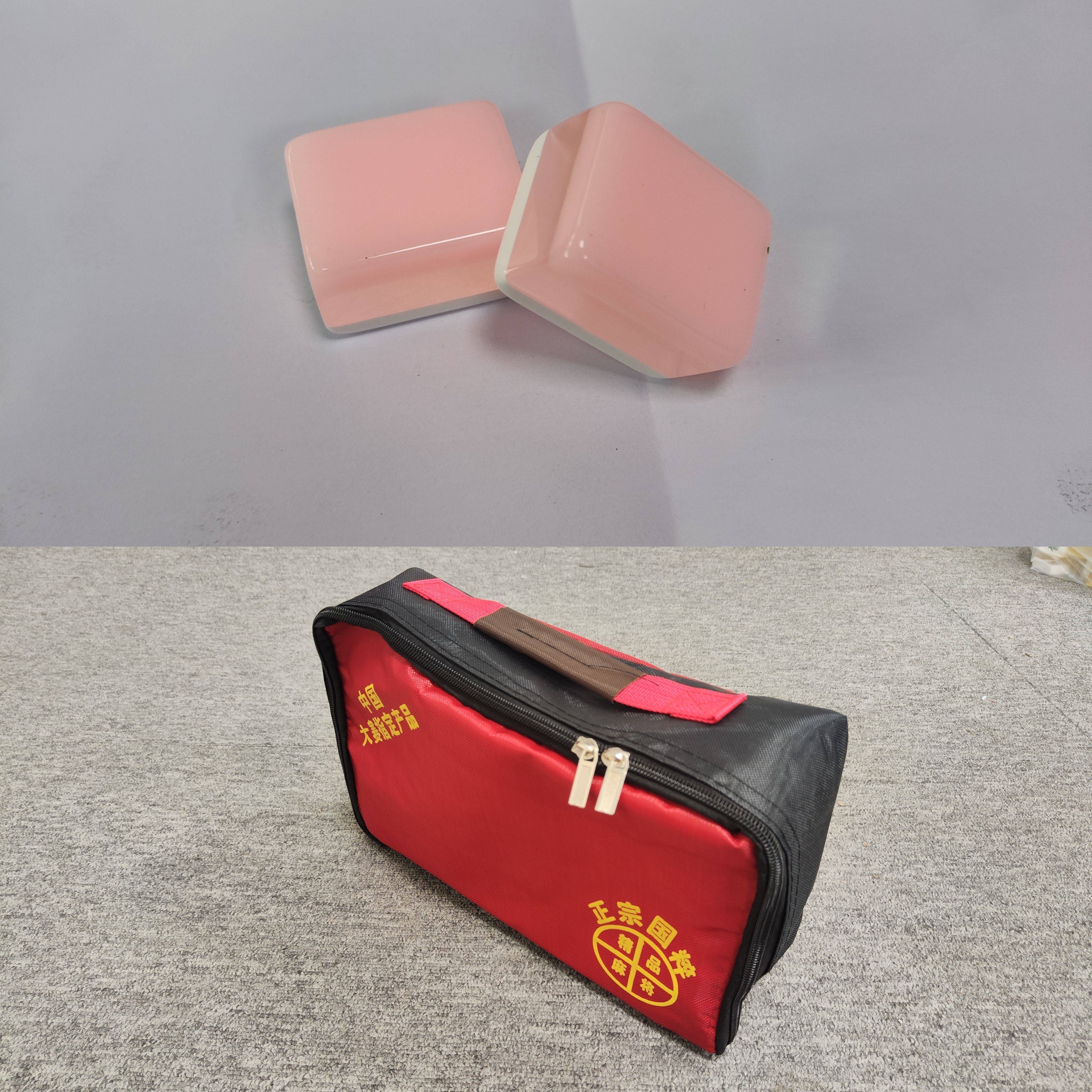 H42-5 (#32) 3-STOREY PINK + HANDBAG